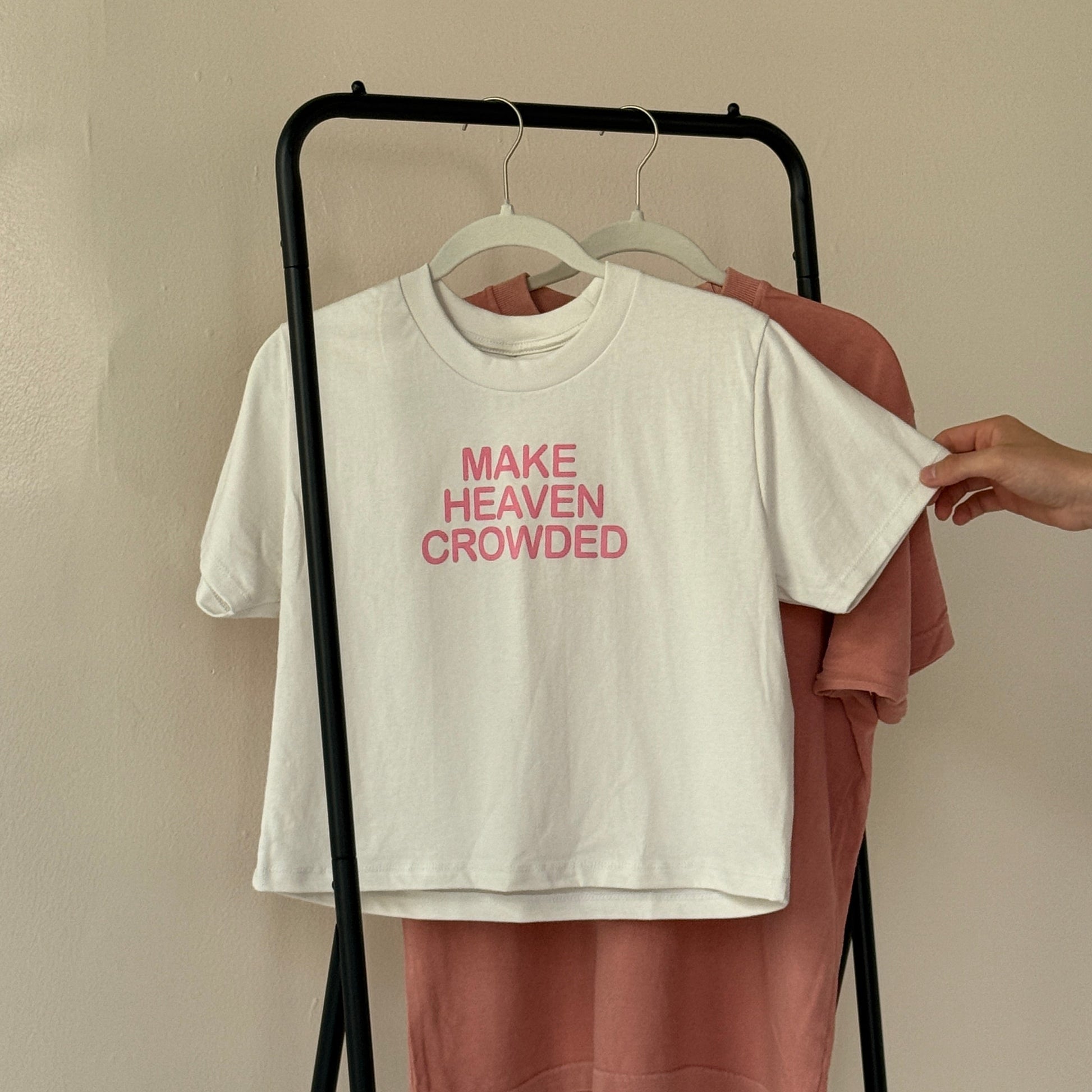 "MAKE HEAVEN CROWDED" Boxy T-Shirt