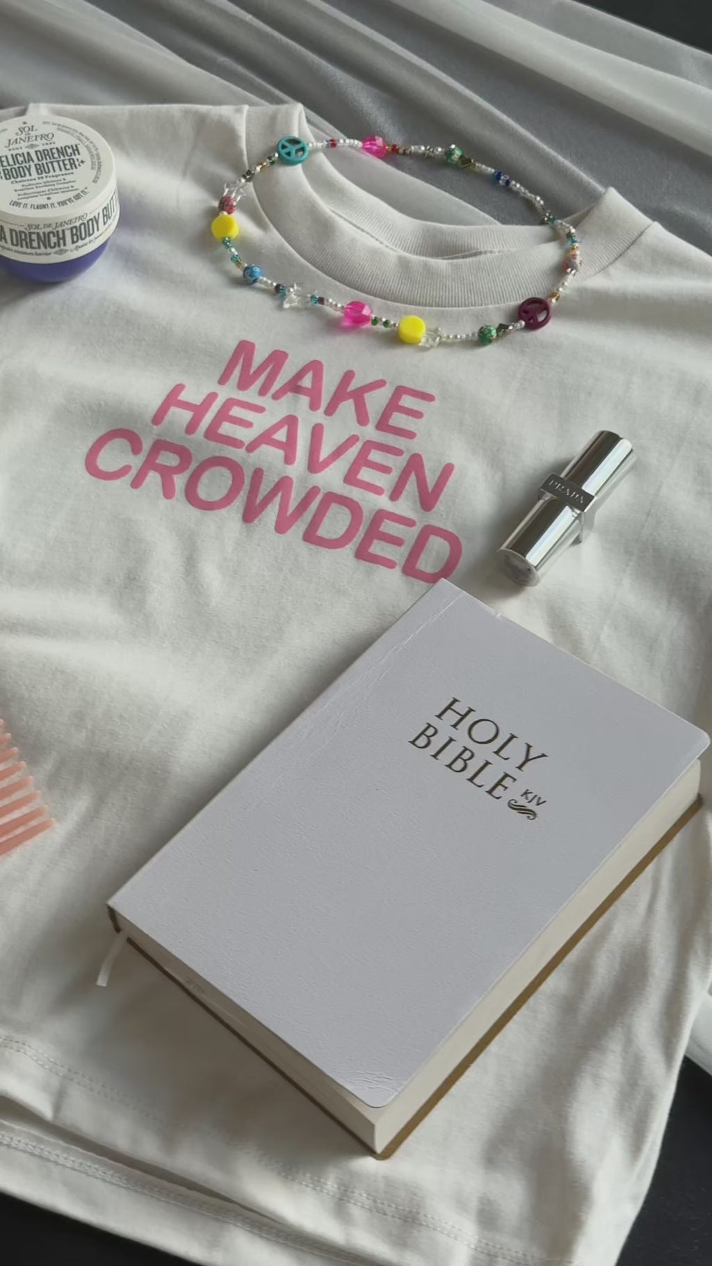 "MAKE HEAVEN CROWDED" Boxy T-Shirt