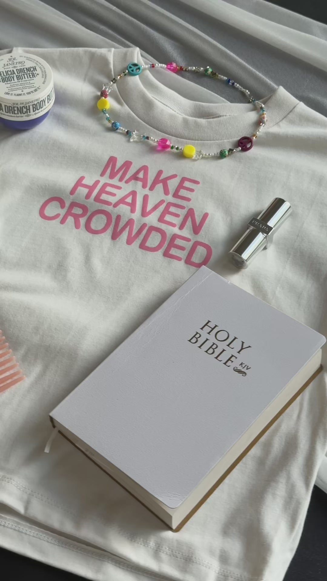 "MAKE HEAVEN CROWDED" Boxy T-Shirt